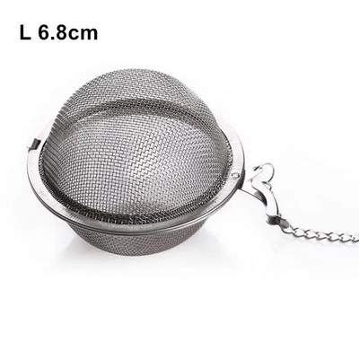 1 tk roostevabast terasest teesõel, kera lukustav vürtsiteefilter, maitseaine pall võrgusilma jääkide tee infusioonid Köögitööriistad 3 suurust