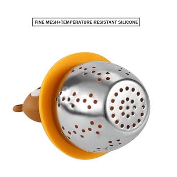 Animal Tea Infuser 304 από ανοξείδωτο ατσάλι φίλτρο με μπάλα τσαγιού Bear Duck Cat Rabbit Rose Shape Fine Mesh Filter for Loose