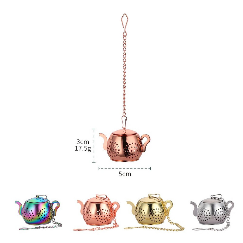 1 tk roostevabast terasest teesõel Loov taaskasutav teesõel Teekannu kujuga teesõel Lõhnastatud teesõel