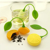 Σουρωτήρι σιλικόνης Strawberry Lemon Design Loose Tea Leaf Siner bag Εργαλεία φίλτρου βοτάνων μπαχαρικών