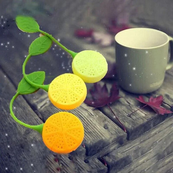 Цедка за чай Силиконова ягода, лимонов дизайн, насипна торбичка за цедка на листа от чай, инфузер за билкови подправки Филтърни инструменти