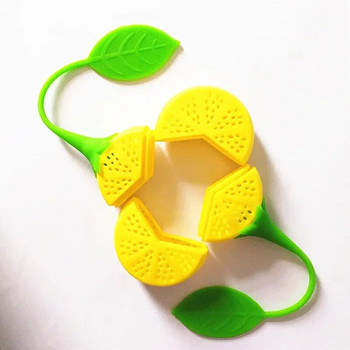 Цедка за чай Силиконова ягода, лимонов дизайн, насипна торбичка за цедка на листа от чай, инфузер за билкови подправки Филтърни инструменти
