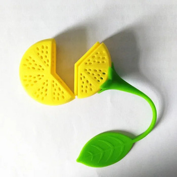 Σουρωτήρι σιλικόνης Strawberry Lemon Design Loose Tea Leaf Siner bag Εργαλεία φίλτρου βοτάνων μπαχαρικών