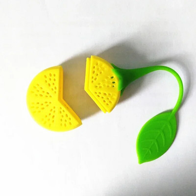 Σουρωτήρι σιλικόνης Strawberry Lemon Design Loose Tea Leaf Siner bag Εργαλεία φίλτρου βοτάνων μπαχαρικών