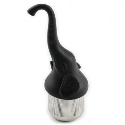 Slatki slon Silikonski infuzor čaja Fino mrežasto cjedilo za čaj od nehrđajućeg čelika Difuzor za biljne listove Filter za čaj Kuhinjski pribor