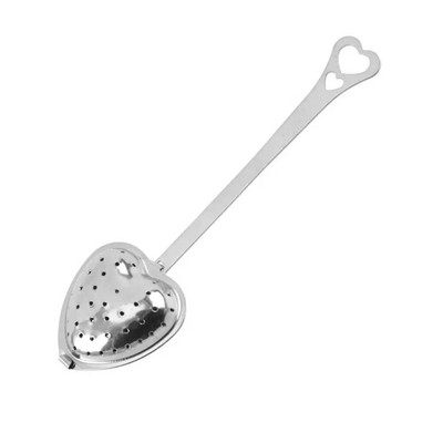 Teekasutaja korduvkasutatav roostevabast terasest südamevõrgust teesõel Kohvi vürtsifilter hajuti käepide Teepalli köögi vidin