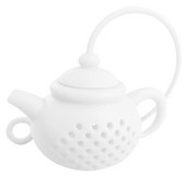 Teapot Shape Tea Strainer Silicone Tea Bag Infuser Leaf Diffuser