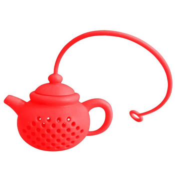 Teapot Shape Tea Strainer Silicone Tea Bag Infuser Leaf Diffuser