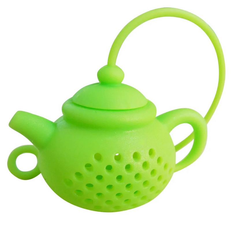 Teapot Shape Tea Strainer Silicone Tea Bag Infuser Leaf Diffuser