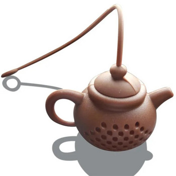 1 бр. Цедка за чай за многократна употреба. Творческа цедка за запарване на чай с форма на чайник. Силиконова торбичка за чай. Филтър за листа. Дифузьор. Чаена чаша.