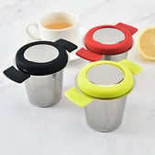 Silikonska ručka od nehrđajućeg čelika 304 Infuser za čaj Fini mrežasti filtar za kavu Cjedilo za čaj Čajnik Šalica koja visi na listićima Curenje začina