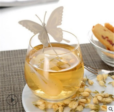 2018. aasta kuum müük Butterfly teekotid Kurnad Silikoonfilter Teeleotis Ränidioksiid Armsad teekotid tee ja kohvi jookide jaoks