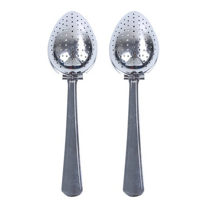 2X roostevabast terasest teetõmmis kurn lusikas lahtiste lehtede filter maitsetaimed vürts UUS