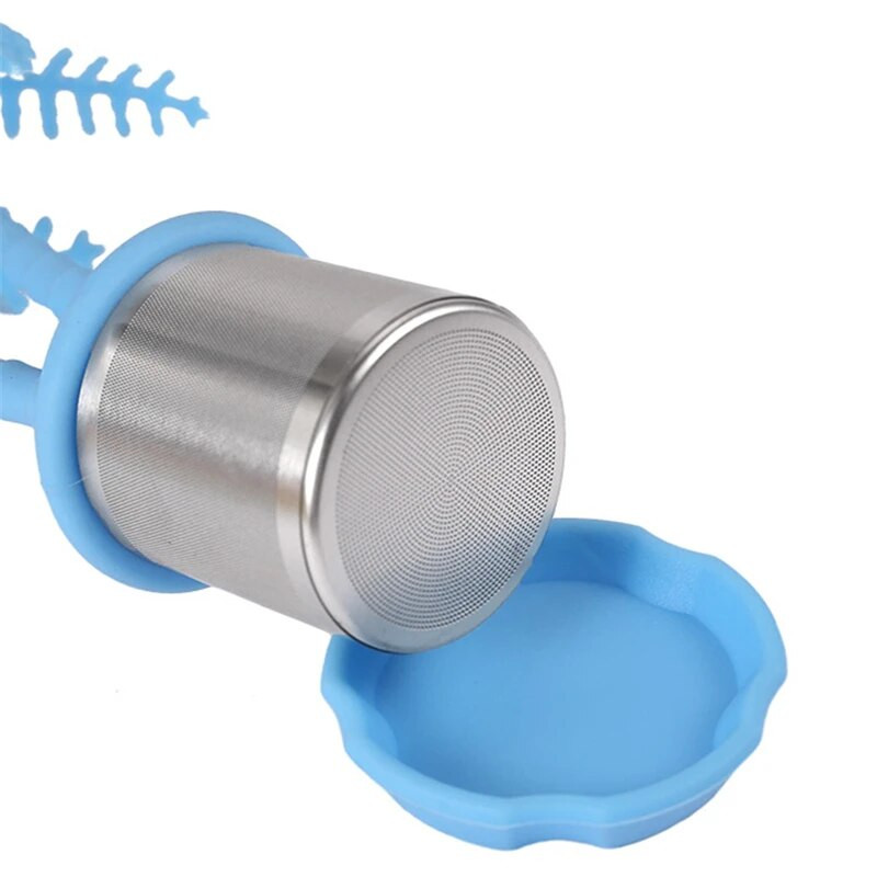 Creative Coconut Tree Tea Infuser Ανοξείδωτο σουρωτήρι Teaware φίλτρο φίλτρου τσαγιού σιλικόνης για αξεσουάρ κουζίνας Spice