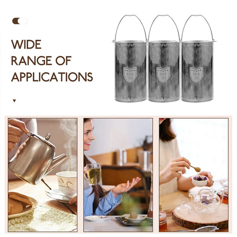 Teelekke võrgusõel Metallfiltrid Infusioonitorud Magamissõelad Teekann roostevabast terasest Vastupidavad lekked Kontoritarbed