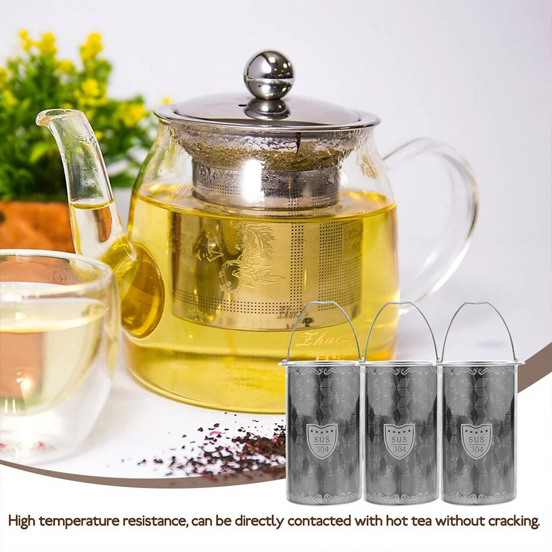 Teelekke võrgusõel Metallfiltrid Infusioonitorud Magamissõelad Teekann roostevabast terasest Vastupidavad lekked Kontoritarbed