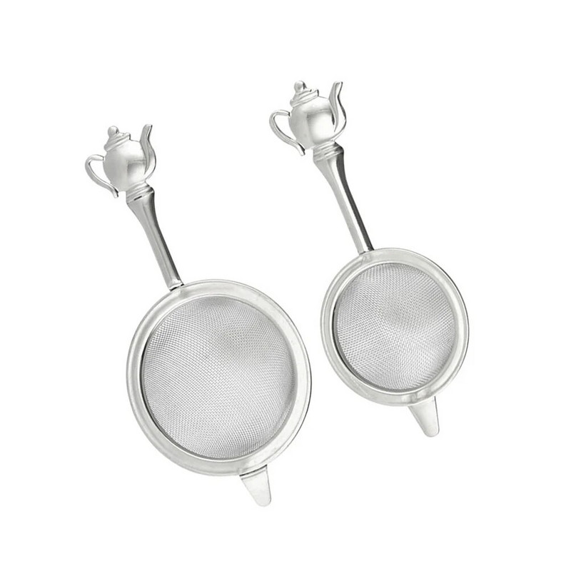 2 vnt Arbatos sietelio filtras Namų rankinis kiaurasamtis Priedai Nešiojami tinkliniai įrankiai Kavos infuzorius nerūdijantis plienas