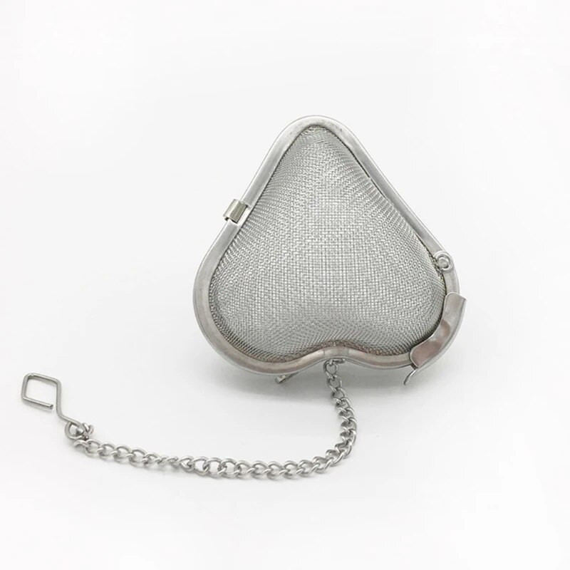 Lahtistele lehtedele mõeldud tee infusioonimasin Teesõelad Teefilter Süda roostevabast terasest materjal lahtiste lehtede tee jaoks nõudepesumasinas pestav