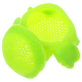 Silikoonist Turtle Tea Infuser Tee lahtiste lehtede teesõel Filter Difuuser Köögitööriistad Vidinad (roheline)
