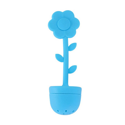 Päevalillekujuline teefilter Toidukvaliteediga silikageeli teesõel Kööginõud Teekasutaja köögitööriist