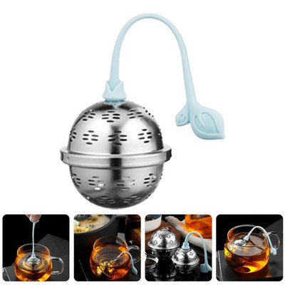 Roostevabast terasest silikoonist käepidemega teetõmmis teefiltriga maitseainesõel Suurus L