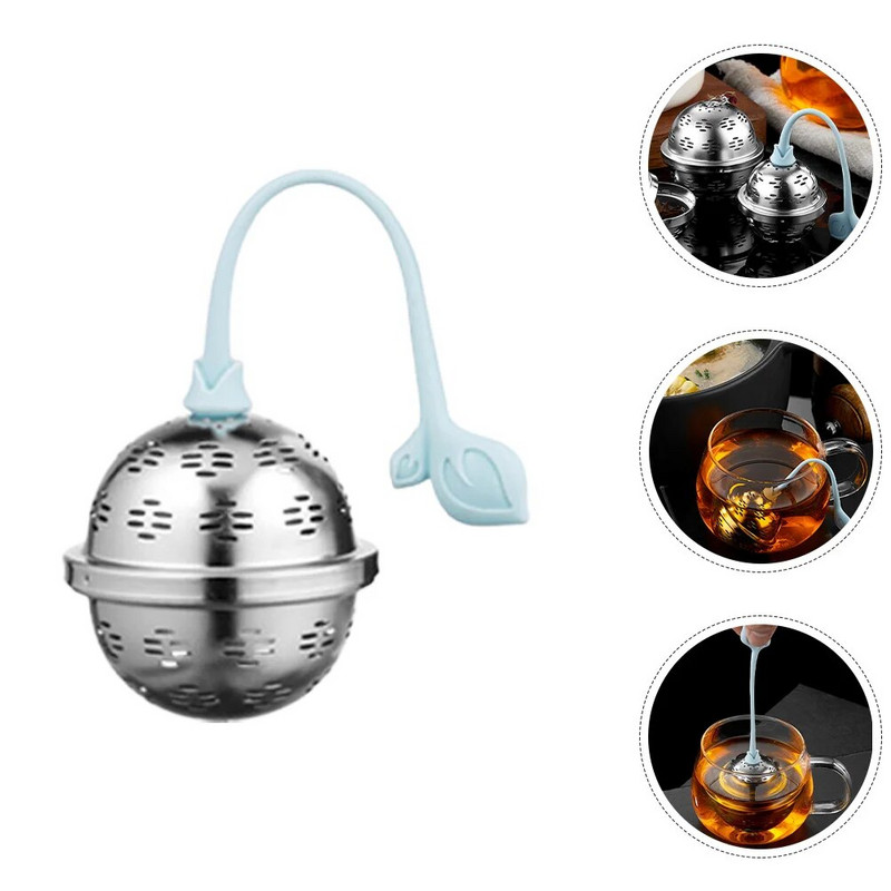 Roostevabast terasest silikoonist käepidemega teetõmmis teefiltriga maitseainesõel Suurus L