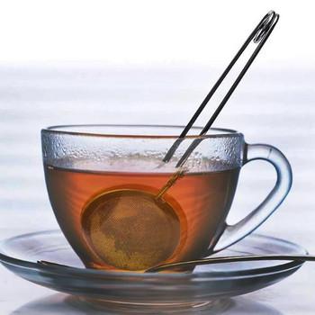 Ανοξείδωτο ατσάλι Στρογγυλό μπαλάκι τσαγιού έγχυση κουζίνας Τηλεσκοπικό σουρωτήρι καφέ Chain Diffuser Spice Herb Sieve Teapot
