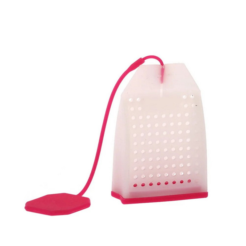 Silikoonist korduvkasutatav teekott teekasutussõel Lahtised lehtede filtrid järsemad teetasside jaoks Kruusid Teekannud (juhuslik värv)