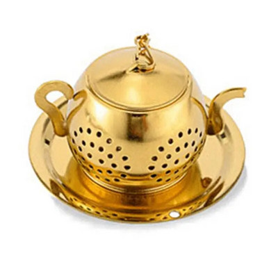 Infuzor de ceai din oțel inoxidabil Frunze de ceai Condimente Condimente Filtru de bile Ceainic cu plasă fină Filtru de cafea Veselă Accesorii de bucătărie