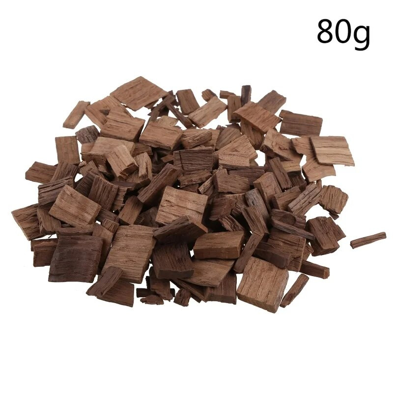 Vyno gamybos ingredientai Ąžuolo traškučiai 80 g Vidutinio skrudinimo viskio brendžio alaus ruošimo reikmenys Namų vyno darykla Vyno gamybos žaliava