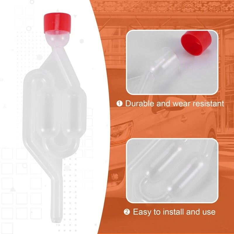 10 pakuotės S formos oro užraktas su dviem burbuliukais, vienpusis išmetimo sandarinimo vožtuvas su kamštinio alaus vyno gaminimo bako ventiliacijos vožtuvu