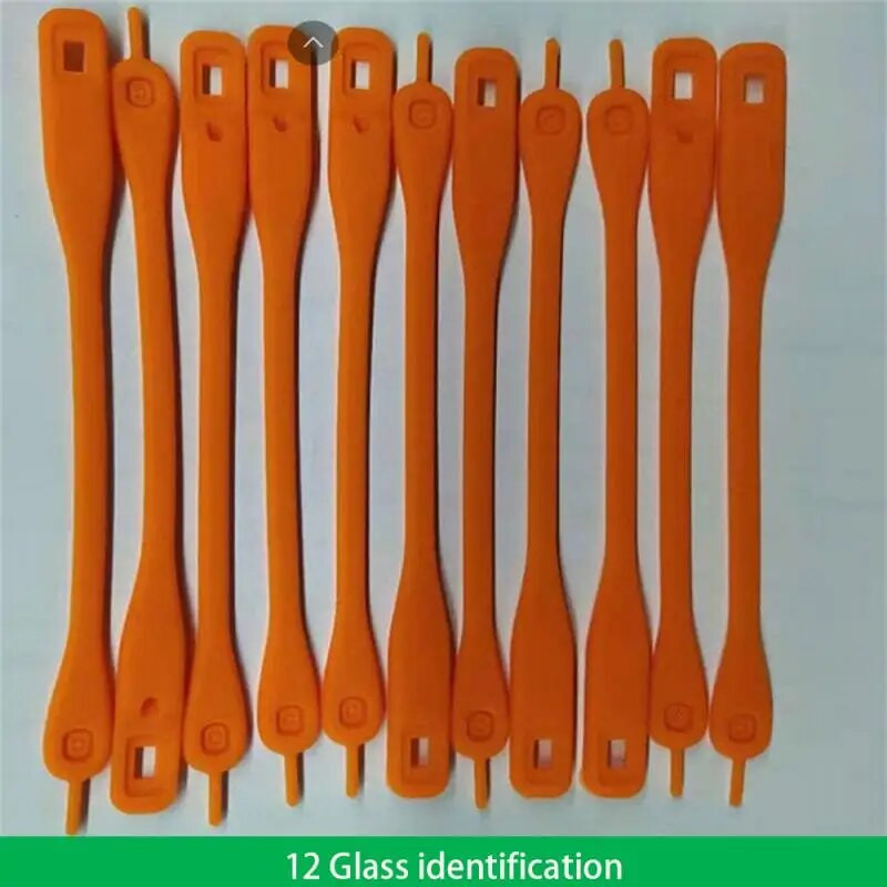 12 tk Silikoonist punase veini klaasist identifitseerimismarker võluklaasist tassi sildid Sildid peo-toidud joogid baaritarvikud