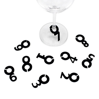 Silikoonist punase veini klaasist identifitseerimismarker võluklaasist tassi sildid Sildid Peo-toidud joogid baaritarvikud tööriist