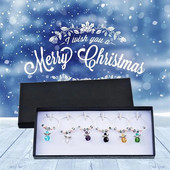 6 vnt. / rinkinys Vyno taurės žymekliai Vyno žavesiai taurėms Kokteiliai Dekoracijos Namai Naujųjų metų linksmų gėrimų žymekliai