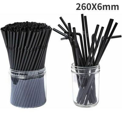 100 vnt Big Milkshake šiaudeliai Bubble Boba Pieno Arbata Plastikiniai Stori Šiaudeliai Pochlebcas Šalto gėrimo gėrimų baro priedai