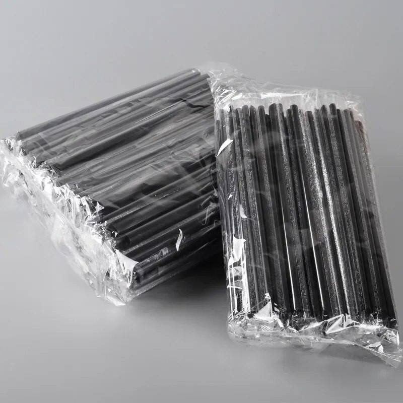 100 vnt Big Milkshake šiaudeliai Bubble Boba Pieno Arbata Plastikiniai Stori Šiaudeliai Pochlebcas Šalto gėrimo gėrimų baro priedai