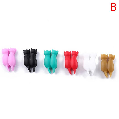 6/8/12 TK Creative veiniklaasi markerid 3D Kitten Shape Party klaastass Mitmevärviline silikoonist diskrimineerija Kitten Wine Cup Recogniz