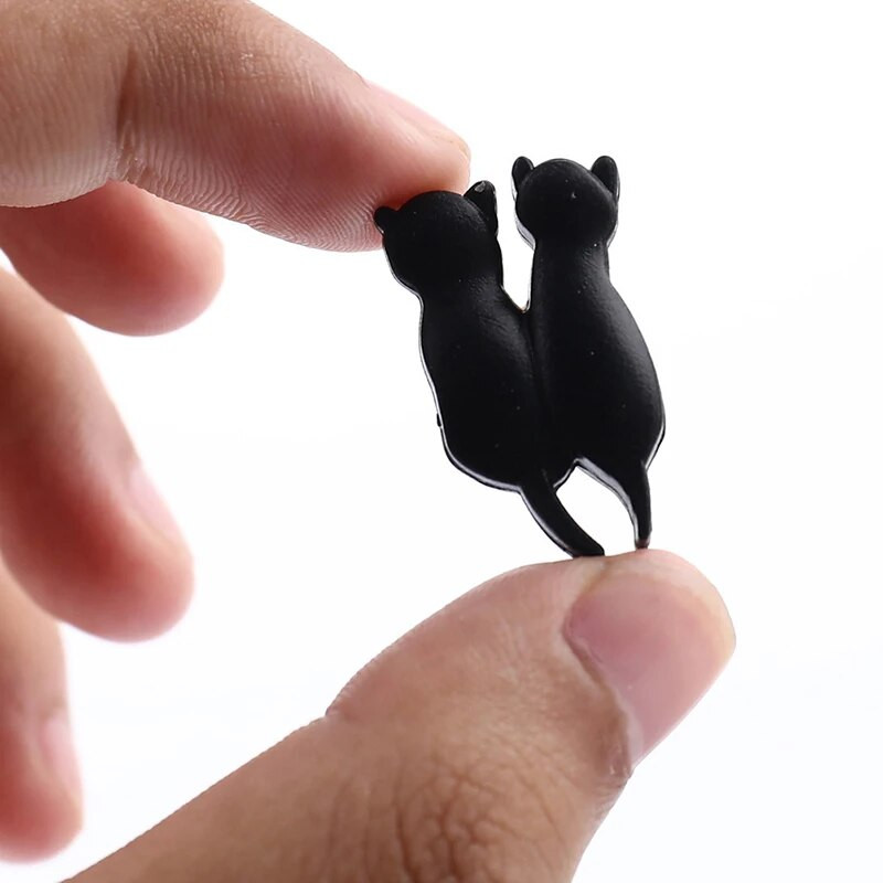 6/8/12 TK Creative veiniklaasi markerid 3D Kitten Shape Party klaastass Mitmevärviline silikoonist diskrimineerija Kitten Wine Cup Recogniz