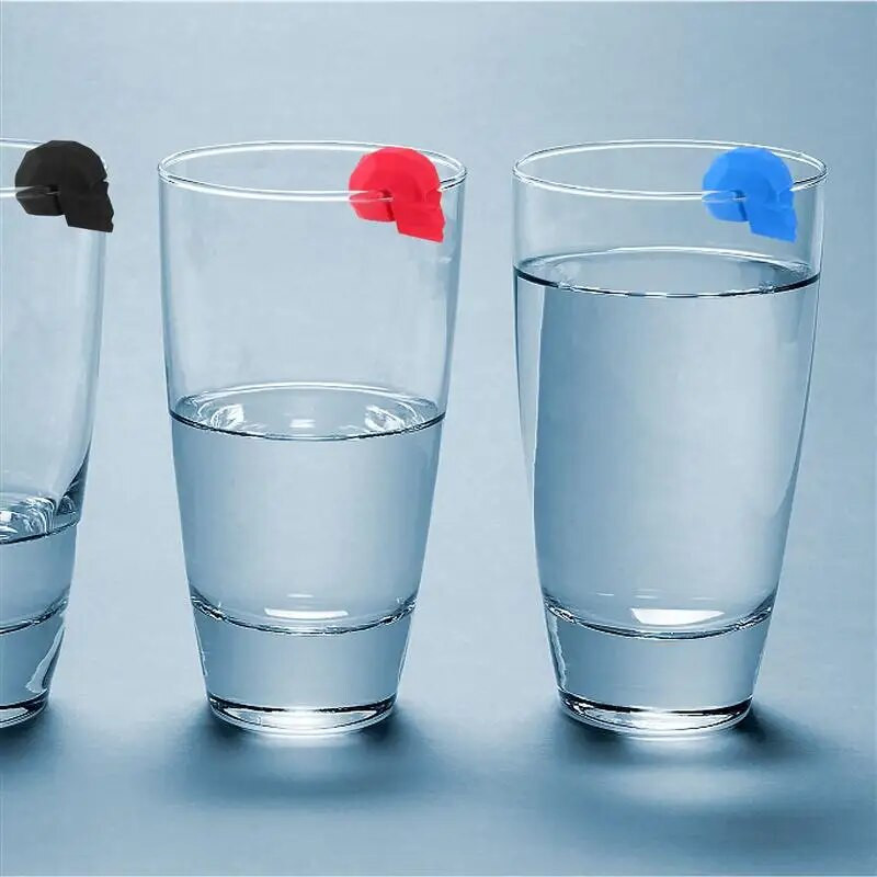 Marcatori de sticlă Brelocuri din silicon Inel Identificator de petrecere Recunoaștere Etichetă pentru pahar Clip Marcator de farmec Ochelari Favoruri pentru pahare