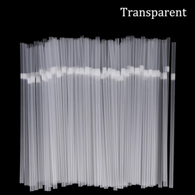 Läbipaistvad plastist kõrred 100-600 tk Ühekordsed joogikõrred kööginõude jaoks Baarisöök Peojook 21 cm pikk Rietjes