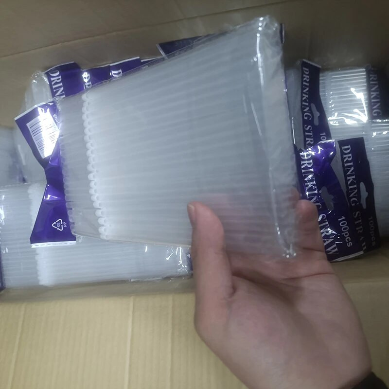 Läbipaistvad plastist kõrred 100-600 tk Ühekordsed joogikõrred kööginõude jaoks Baarisöök Peojook 21 cm pikk Rietjes