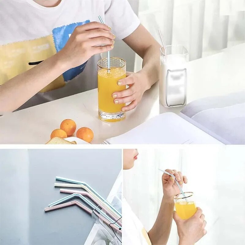 50/100 KOM Plastične slamke za jednokratnu upotrebu slamke za vjenčanje Duge fleksibilne jednokratne slamke za koktele za pribor za piće