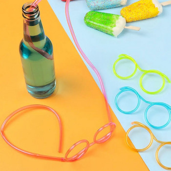 Ζεστό! Ψάθινα ποτήρια Αστεία μαλακά ποτήρια από PVC Ευέλικτα καλαμάκια ποτού για παιδιά DIY προμήθειες για πάρτι Αξεσουάρ μπαρ Δημιουργικότητα Αστείο παιχνίδι