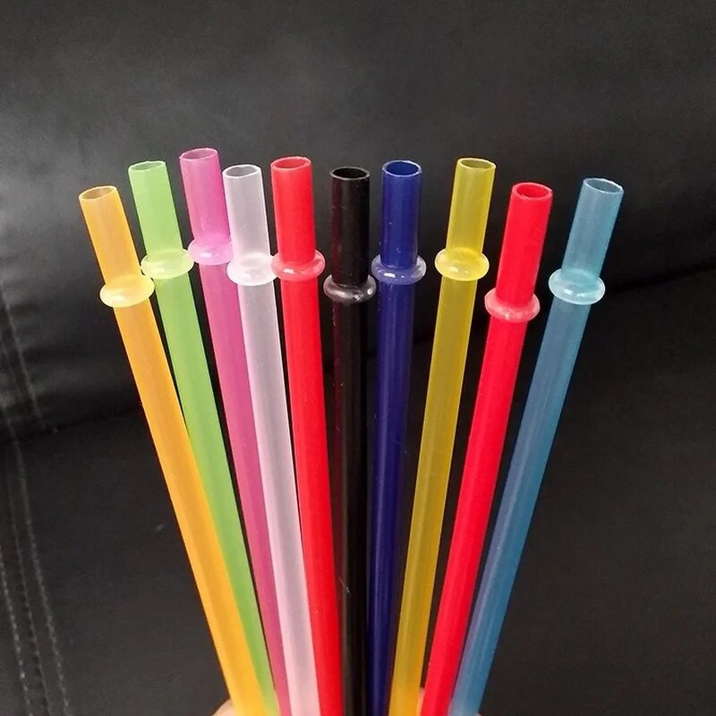 25 buc 23 cm/27 cm paie de plastic curcubeu de culoare amestecată, fără BPA, paie reutilizabile pentru băuturi tari pentru borcane Mason pahare pentru petrecere