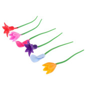 6 tk/komplekt Lilled Veinitopsi markerplaadid/peo jaoks mõeldud klaasist tassi äratundja tööriistad Veiniklaasid Silikoonist silt