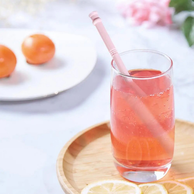 Veetass õlgedest silikoonist toiduklassi pikad painduvad korduvkasutatavad jooginõud Köögitarvikud Lastele Värvilised lisakõrred