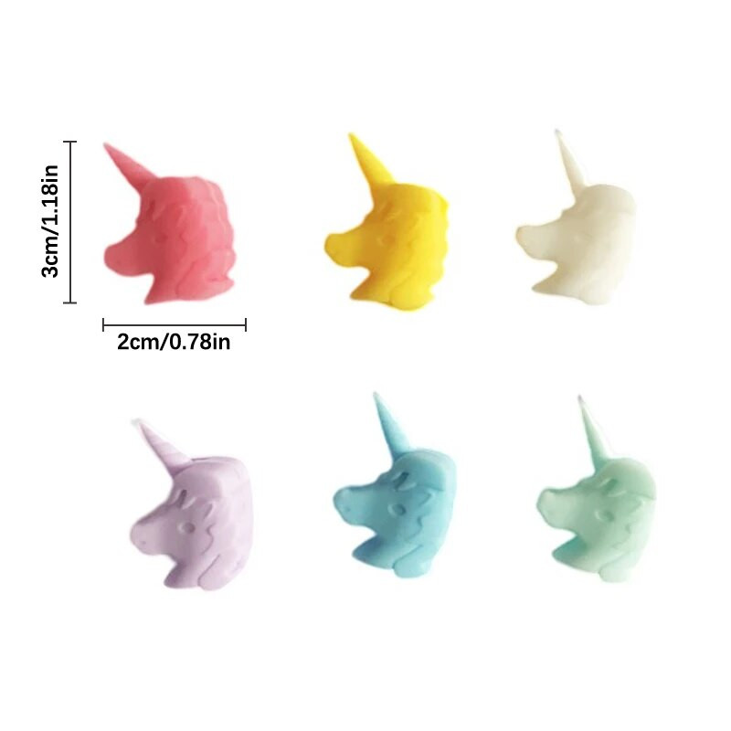 6 τμχ Μαρκαδόροι σιλικόνης για ποτήρια κρασιού Αναγνωριστικό πινακίδας ποτηριού Σημάδιση Προμήθειες για πάρτι κατηγορίας τροφίμων Γούρια ποτών