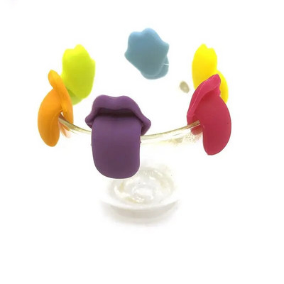 Veiniklaasid märgid peo jaoks pühendatud äratundmine silikoonist etikett veiniklaasi tassid Marker Identifikaator riba Tööriistad Aksessuaarid