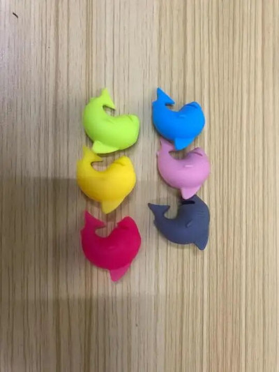 Veiniklaasid märgid peo jaoks pühendatud äratundmine silikoonist etikett veiniklaasi tassid Marker Identifikaator riba Tööriistad Aksessuaarid