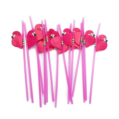 25/50 vnt flamingo ananasų šiaudeliai Havajų paplūdimio atogrąžų gimtadienio vakarėlio popieriniai šiaudeliai gėrimui vasaros baseino vakarėlio puošmena